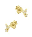 Butterfly Shaped Silver Stud Earring STS-6402